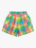 Frugi Kids' Organic Cotton Laura Summertime Check Shorts, Multi