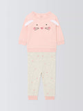 John Lewis Baby Bunny Pyjamas, Pink