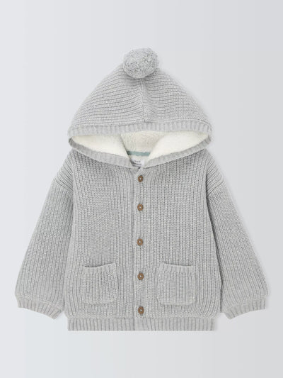 John Lewis كارديجان صوف محبوك بغطاء رأس للأطفال من John Lewis - اشترِ عبر الإنترنت من McGrocer
