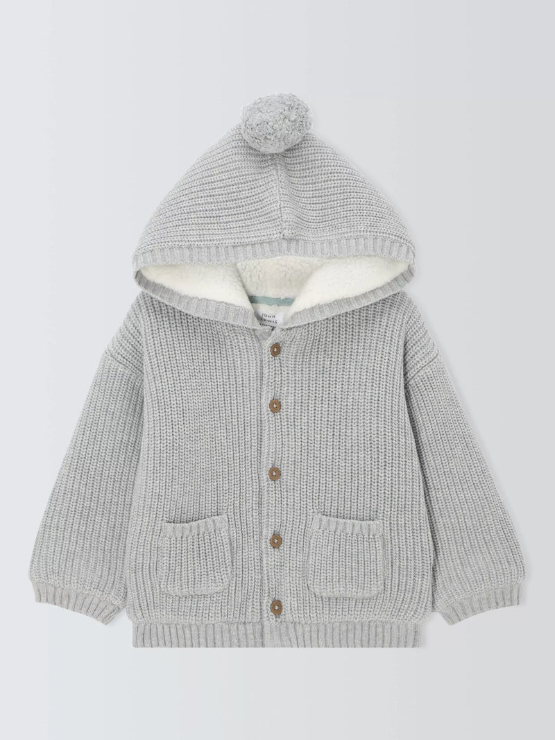 Baby-Strickjacke mit Kapuze von John Lewis