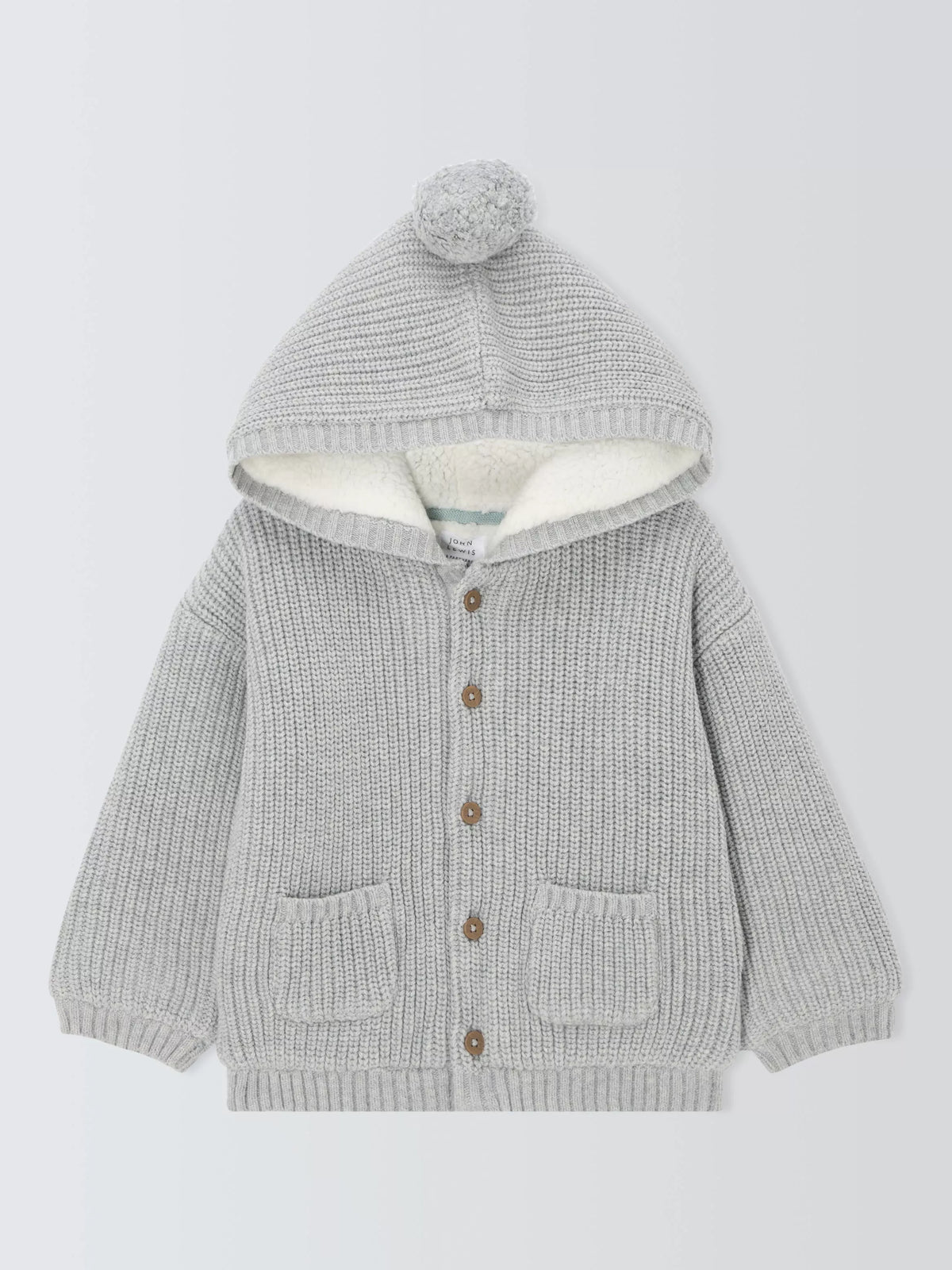 Baby-Strickjacke mit Kapuze von John Lewis
