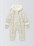 John Lewis Baby Could Quilted Snowsuit, Grey