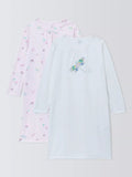 John Lewis Kids' Woodland Dragonfly Nightdress, Pack of 2, Multi