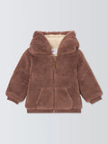 John Lewis Baby Borg Zip Down Hoodie