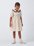 John Lewis Heirloom Collection Kids' Smocked Dobby Dress, Cream