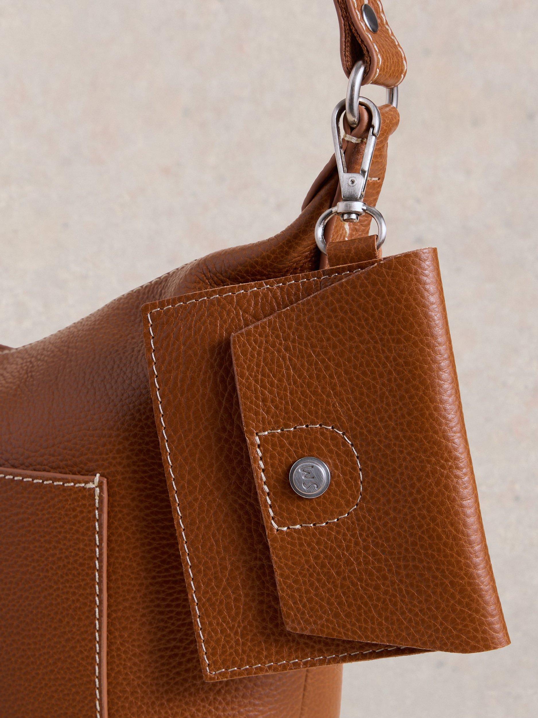 White Stuff cross body bag mid tan, imported from the UK