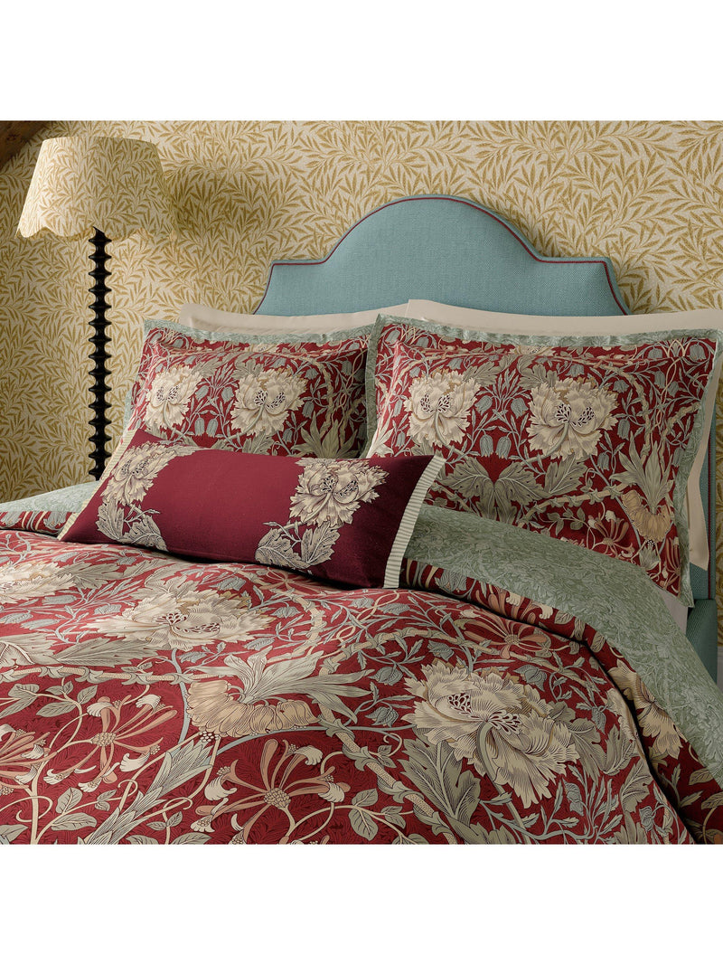 Morris & Co. Honeysuckle Tulip duvet cover set king size (British brand)