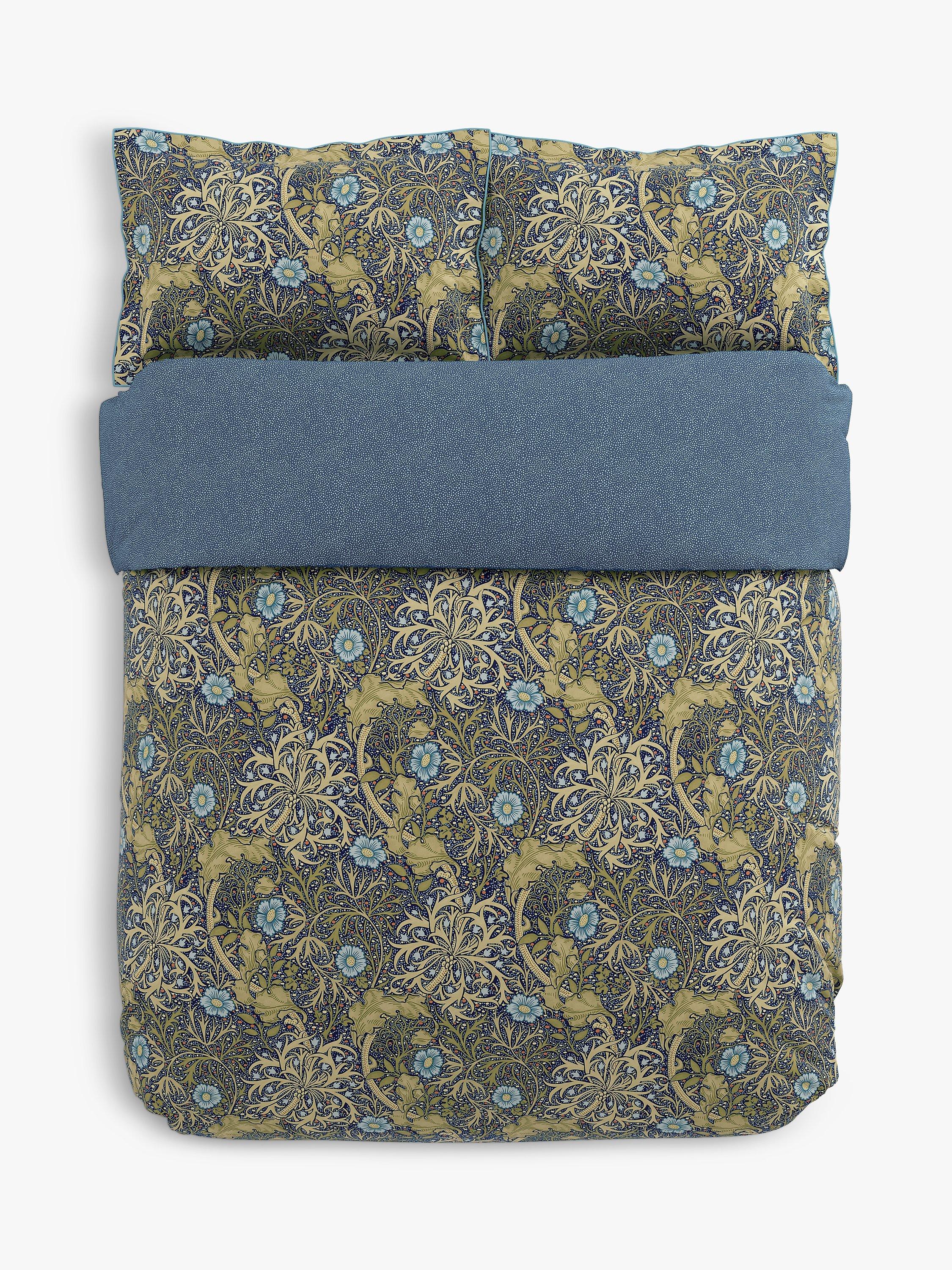 Morris & Co. seaweed cotton bedding double - British product