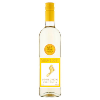 Barefoot Pinot Grigio white wine 750ml - British product