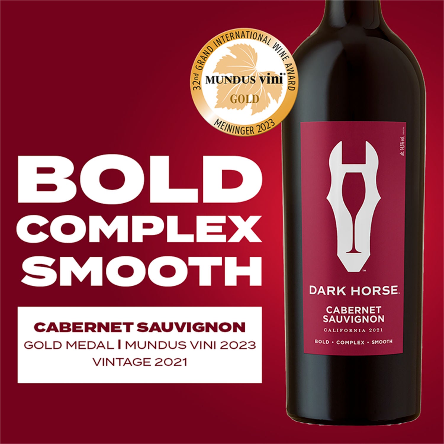 Dark Horse Cabernet Sauvignon red wine 750ml - British product