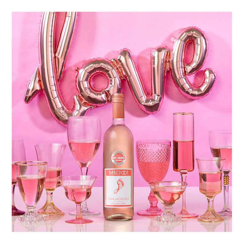 Barefoot Pink Moscato rosé wine 750ml - British product