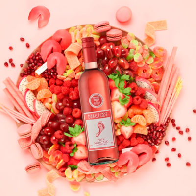 Barefoot Pink Moscato rosé wine 750ml - British product