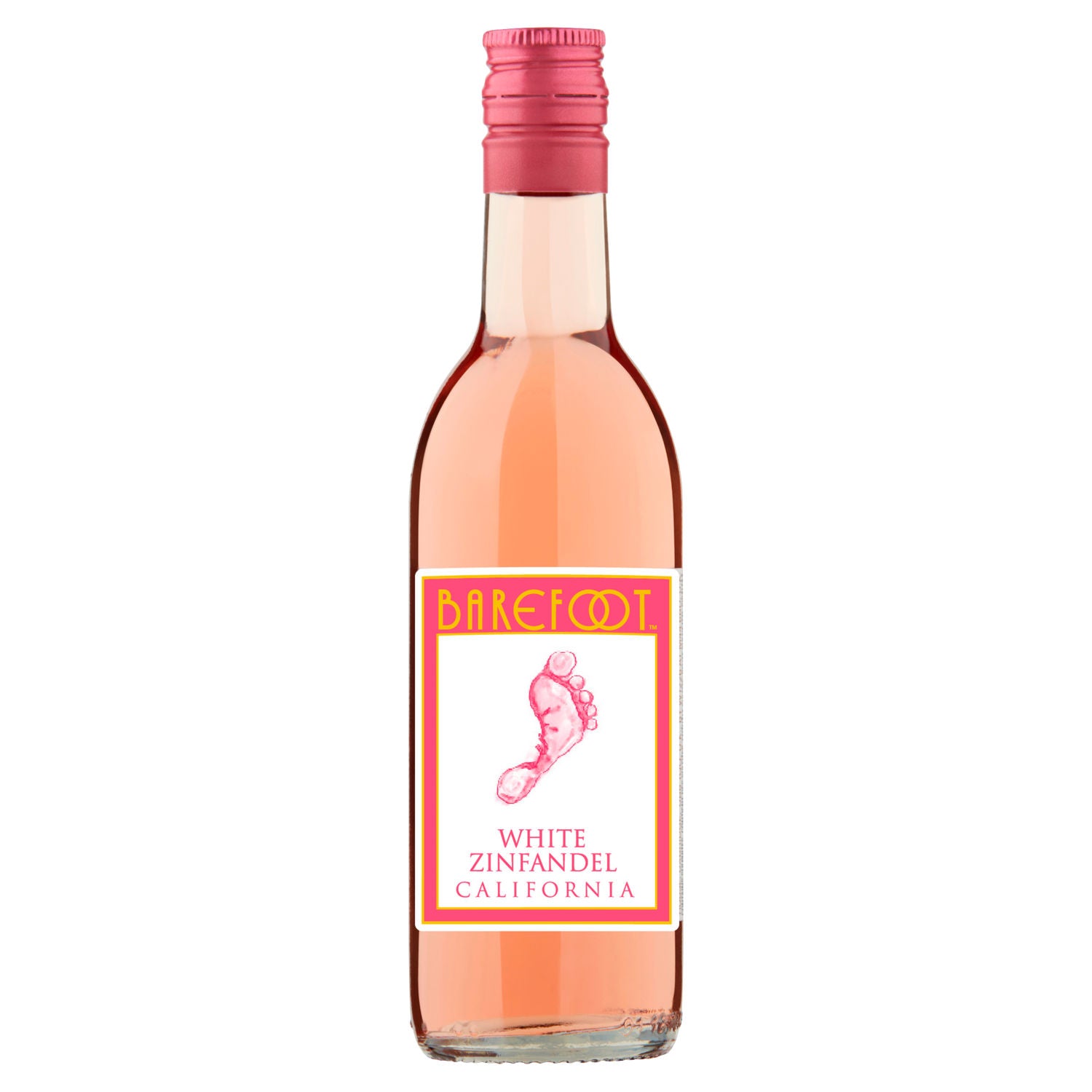 Barefoot White Zinfandel 187ml, UK version