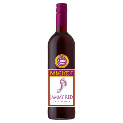Barefoot Jammy Red Wine 750ml - British product