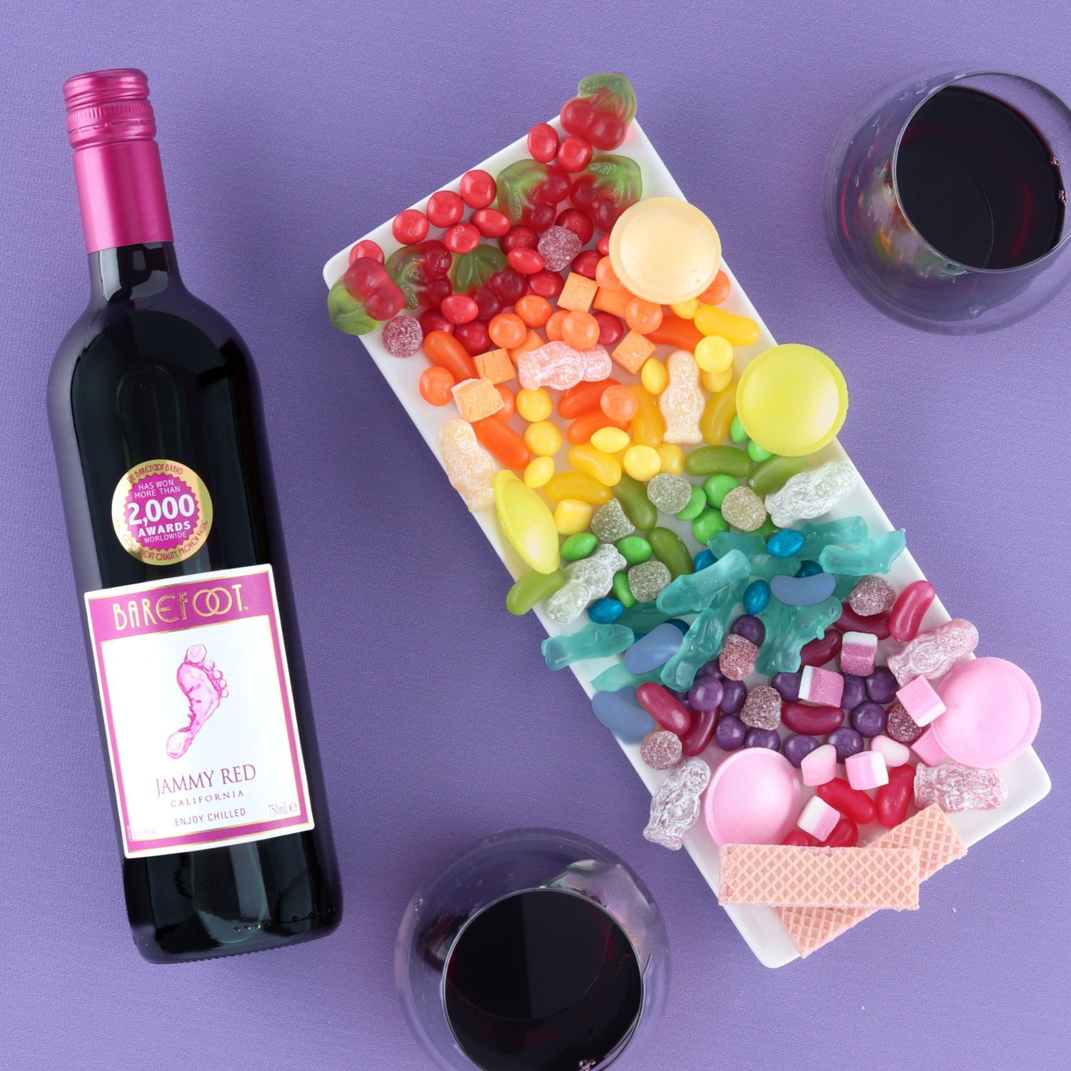 Barefoot Jammy Red Wine 750ml - British product