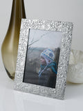 Lancaster and Gibbings Goodleigh floral photo frame in pewter, UK version