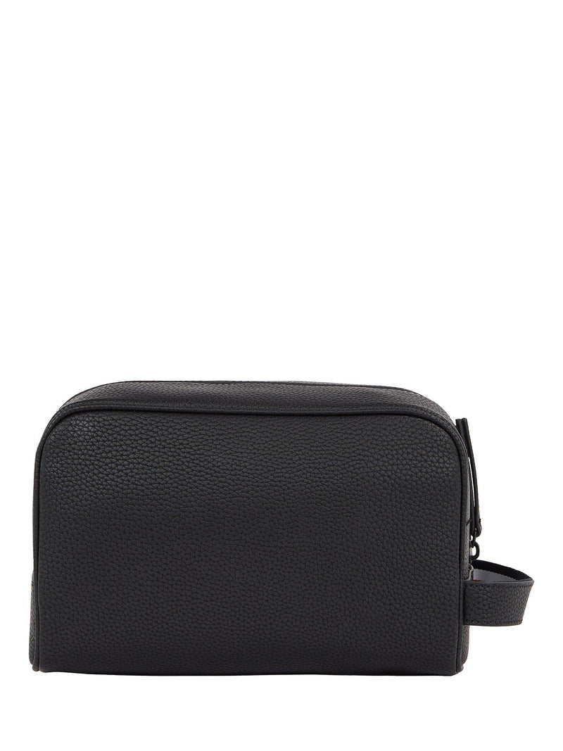 Tommy Hilfiger Essential Washbag in faux leather, UK version