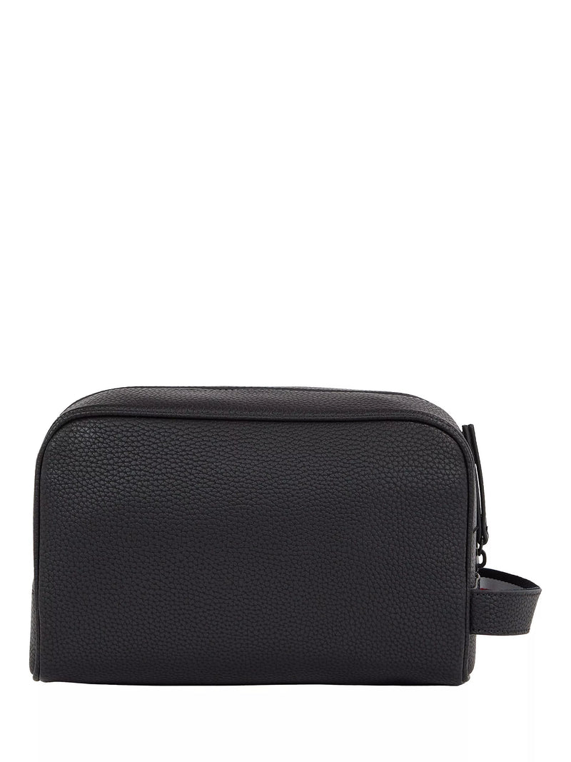Tommy Hilfiger Essential Washbag in faux leather, UK version