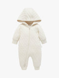 Purebaby quilted pramsuit Wheat Melange, imported from the UK