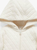 Purebaby quilted pramsuit Wheat Melange, imported from the UK