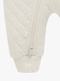 Purebaby quilted pramsuit Wheat Melange, imported from the UK