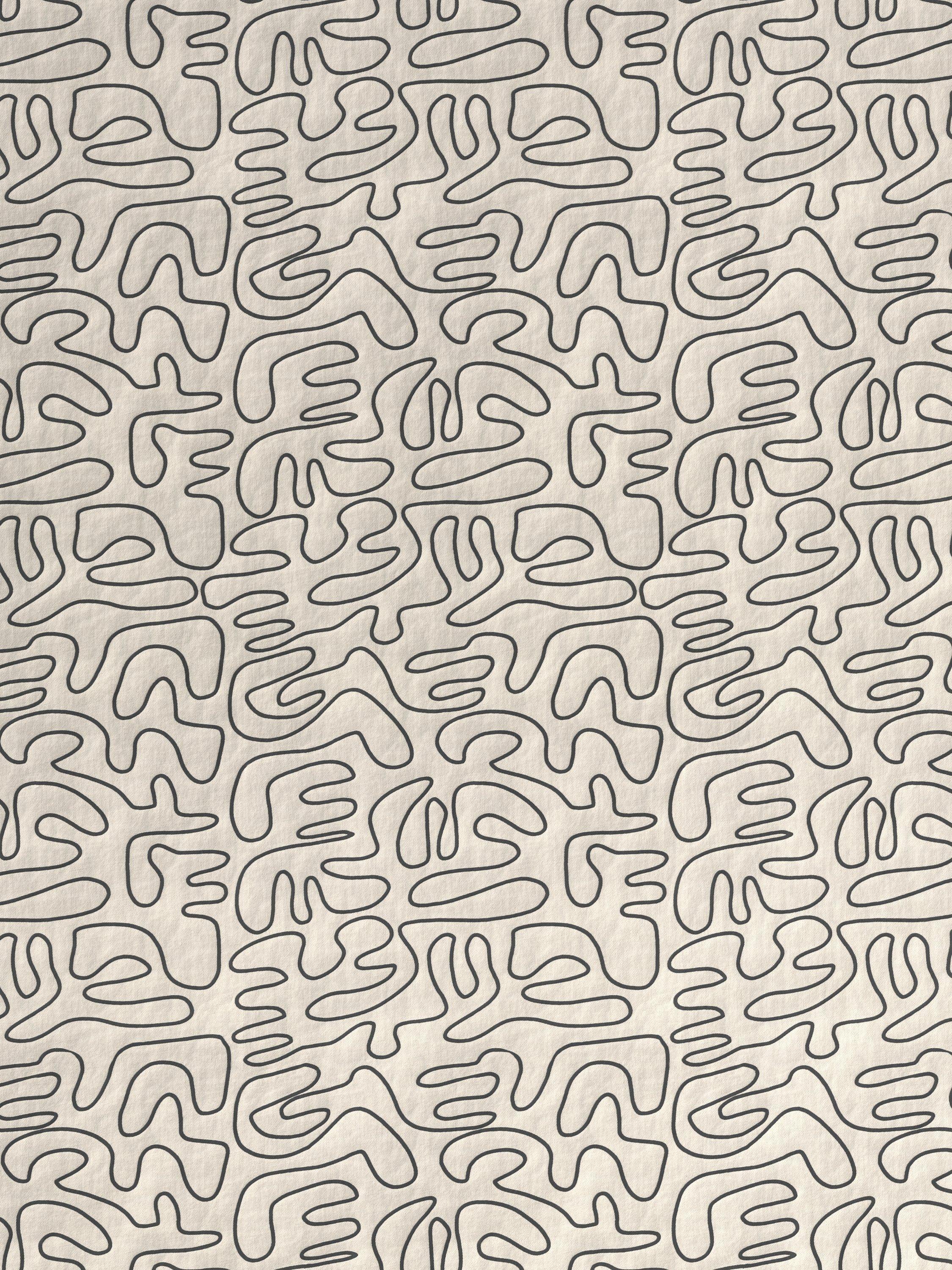 John Lewis grey scribble print lined eyelet curtains, UK version