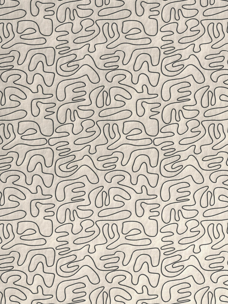 John Lewis grey scribble print lined eyelet curtains, UK version