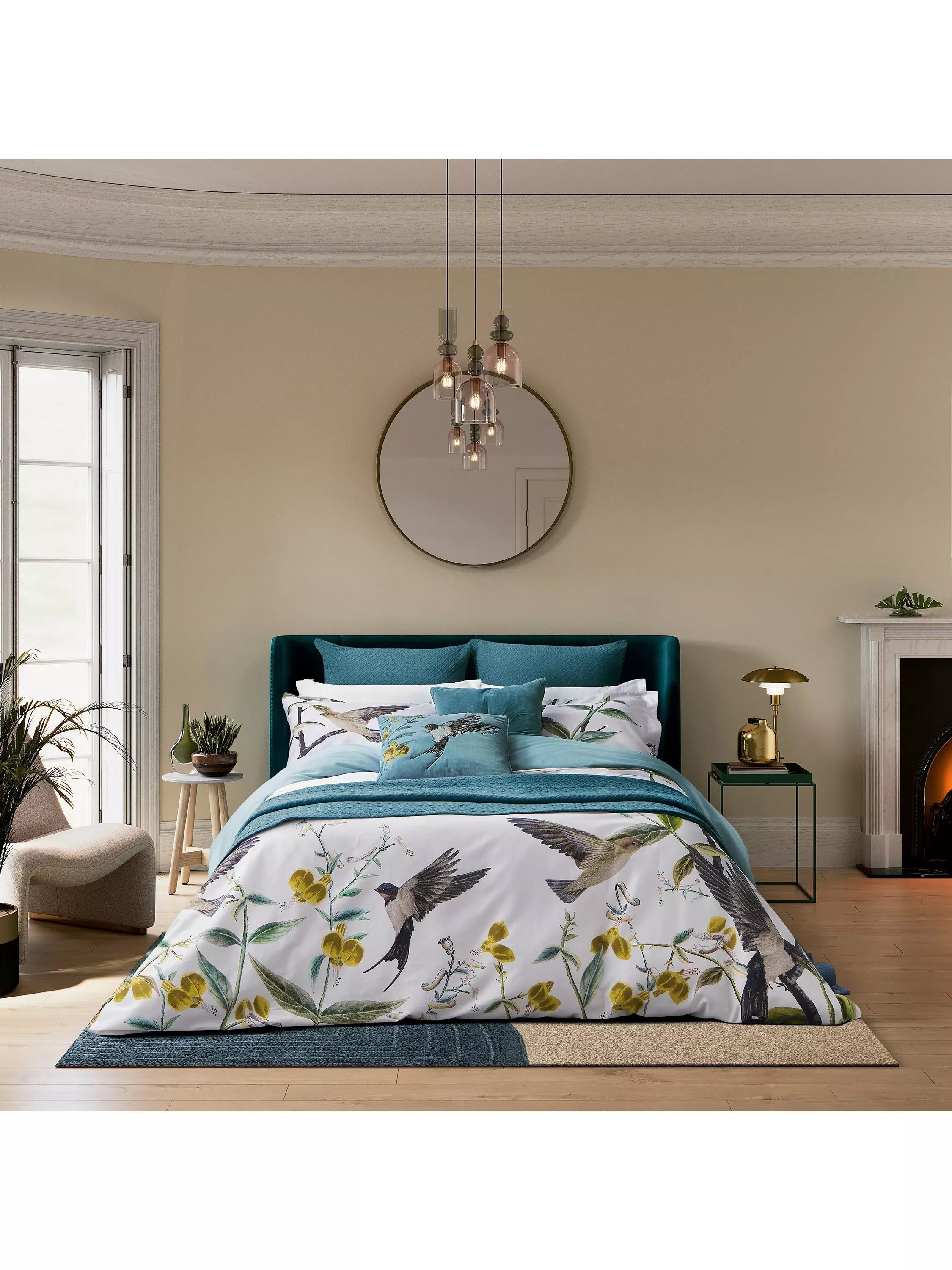 Ted Baker Botanical Birds duvet cover set, double size - British product