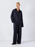 John Lewis Luxury Shine Modal Pyjama Set, India Ink