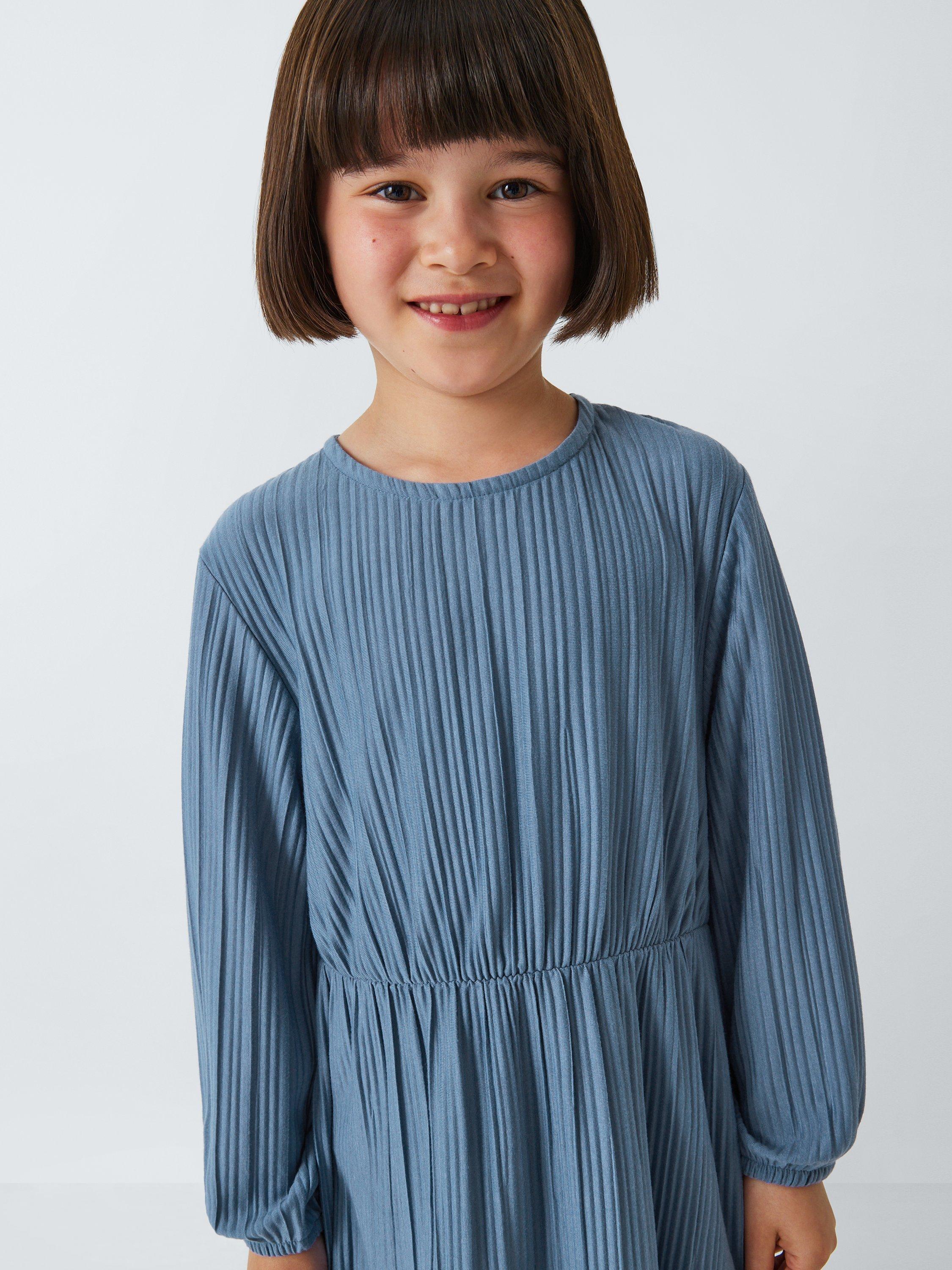 John Lewis ANYDAY Kids' Dress Blue, imported from the UK