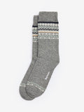 Barbour Anaise Fair Isle socks mid grey loden, UK version