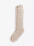 Barbour knee high welly socks in sand beige - British product