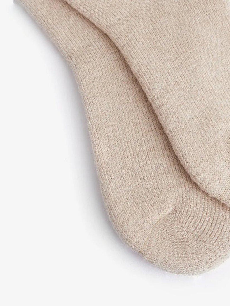 Barbour knee high welly socks in sand beige - British product