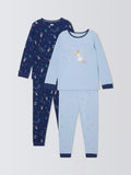 John Lewis Kids' Celestial/Fairy Pyjamas, Pack of 2, Blue