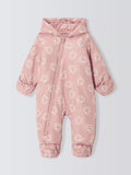 John Lewis ANYDAY Baby Flower Quilted Snowsuit, Multi