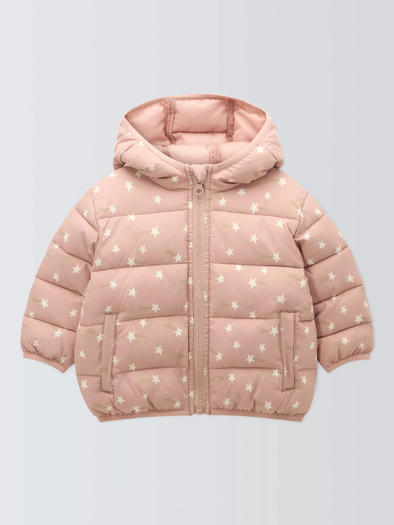 John Lewis ANYDAY Baby Star Puffer Jacket, Multi