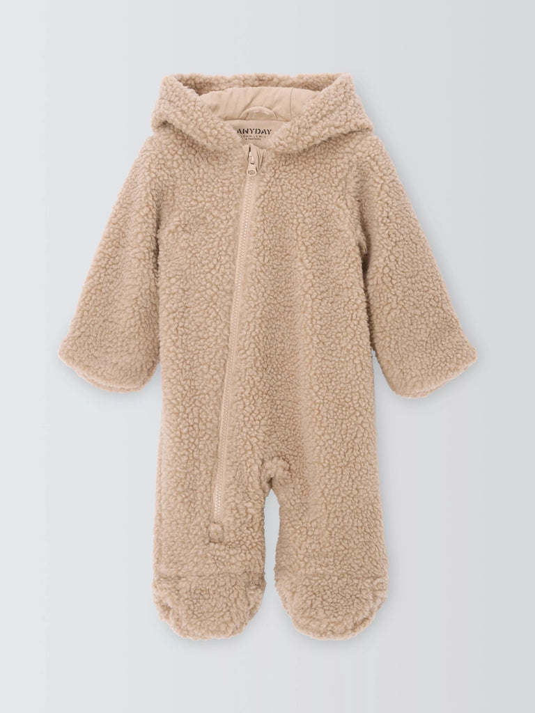 John Lewis ANYDAY Baby Borg Pramsuit