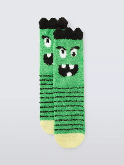 John Lewis Monster Fluffy Slippersokker for barn