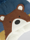 John Lewis Kids Bear Bobble Hat Multi Design, UK version