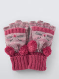 John Lewis Kids' Cat Flip Top Gloves, Pink