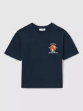 Reiss Kids' Nets Basketball Motif Oversized Cotton T-Shirt