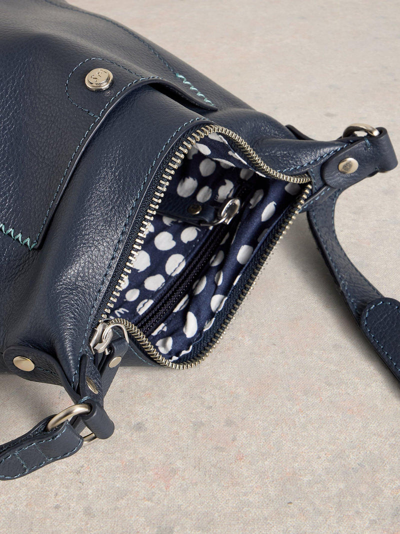 White Stuff Mini Fern crossbody bag pure black - British product