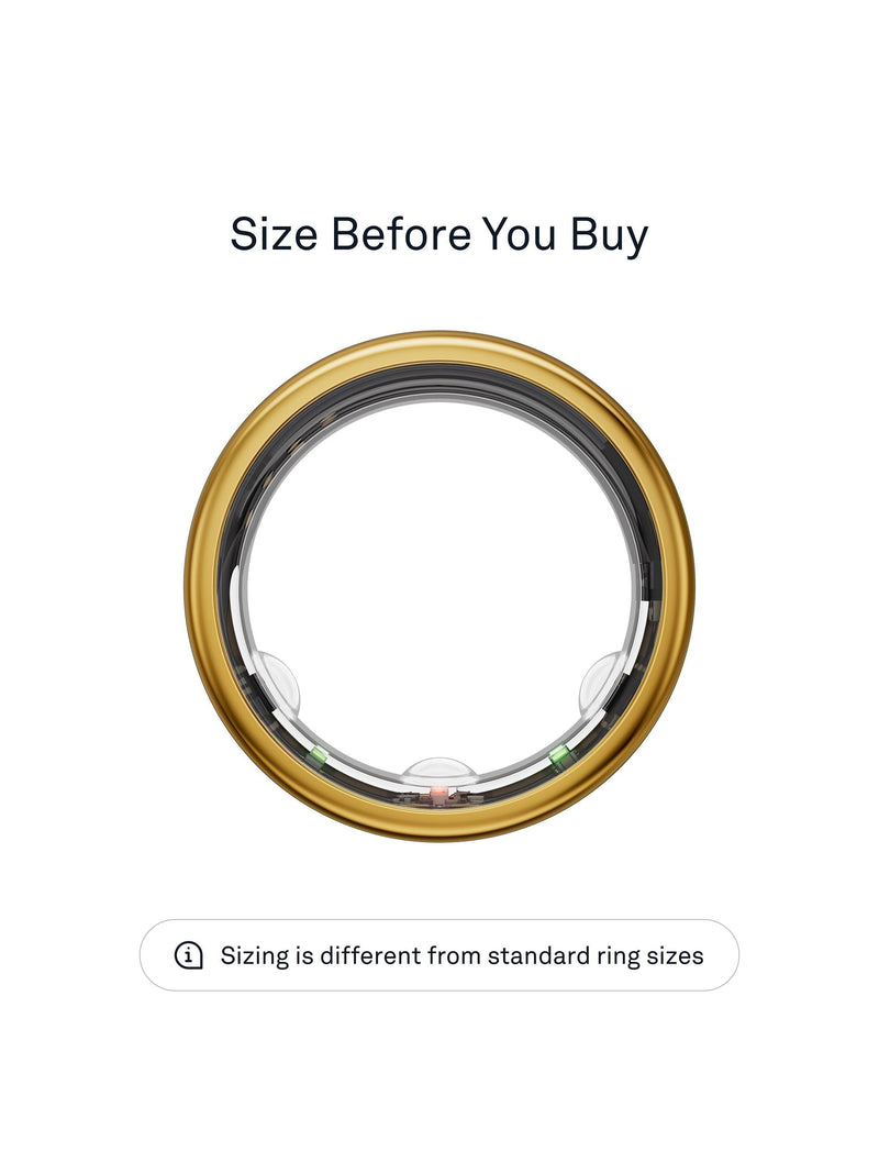 Oura Ring Gen3 Horizon Smart Ring Gold, imported from the UK