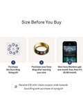 Oura Ring Gen3 Horizon Smart Ring Gold, imported from the UK
