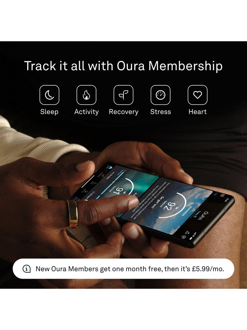 Oura Ring Gen3 Horizon Smart Ring Gold, imported from the UK