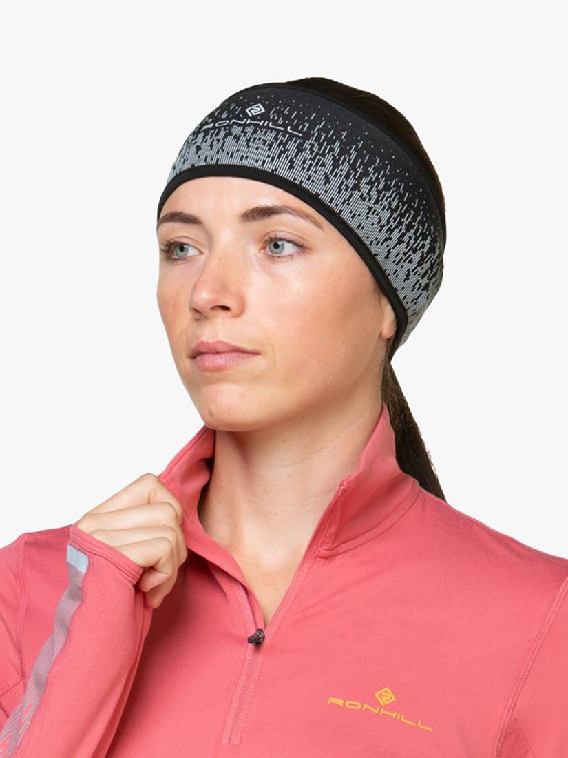 Ronhill Running Headband Black Reflective, مستورد من المملكة المتحدة