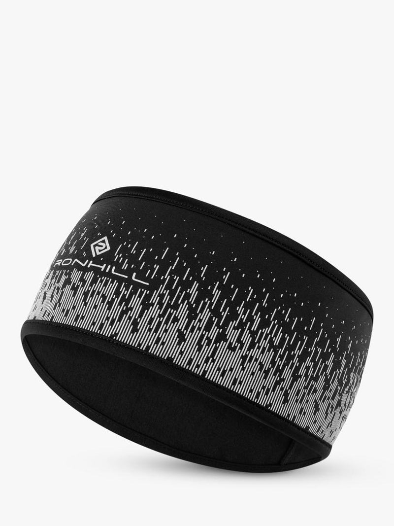 Ronhill Running Headband Black Reflective, مستورد من المملكة المتحدة