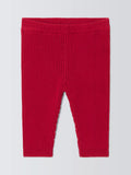 John Lewis Baby Knitted Leggings, Red