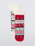 John Lewis Kids' Fairisle Slipper Socks, Pack of 2, Multi