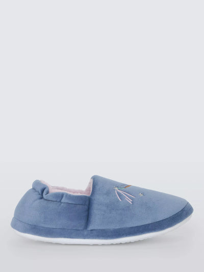 Pantoufles pour enfants John Lewis brodées de fées, violettes